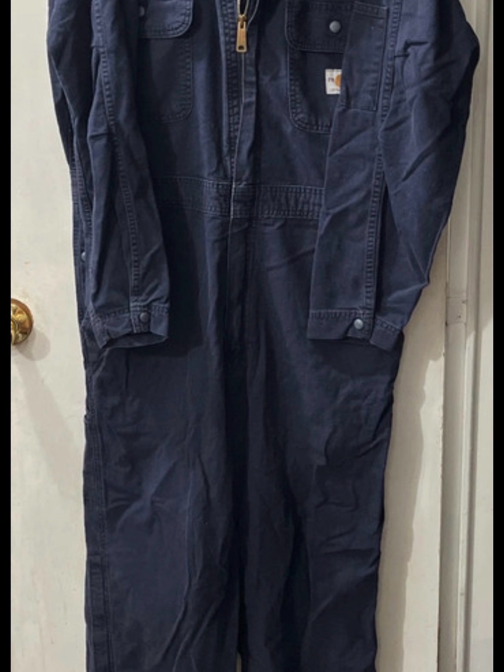 Carhartt Men's Dark Navy Work Coverall Pants